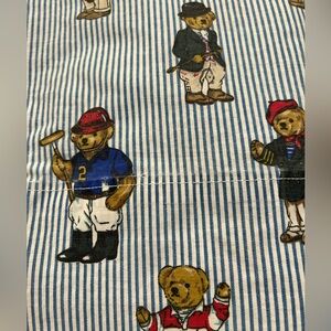 Vintage Polo Bear Twin Flat Sheet by Ralph Lauren
